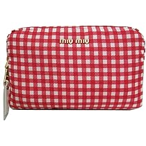 MIU MIU （ミュウミュウ） トランプ柄 ポーチ Amazon | ミュウミュウ miumiu ポーチ 5NE457 ナイロン